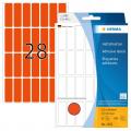 [2362] Herma Haftetiketten 13x40 mm Rot, 896 Etiketten pro Packung